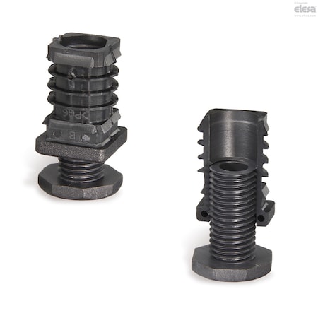 Elesa End-caps for square tubes, NDA.Q-35-M22x30 NDA.Q